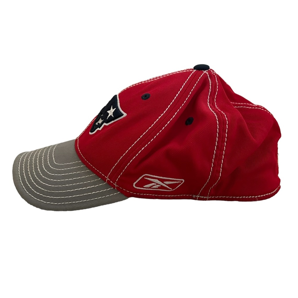 Mens NFL Reebok Red & Gray New England Patriots Hat - Picture 3 of 5